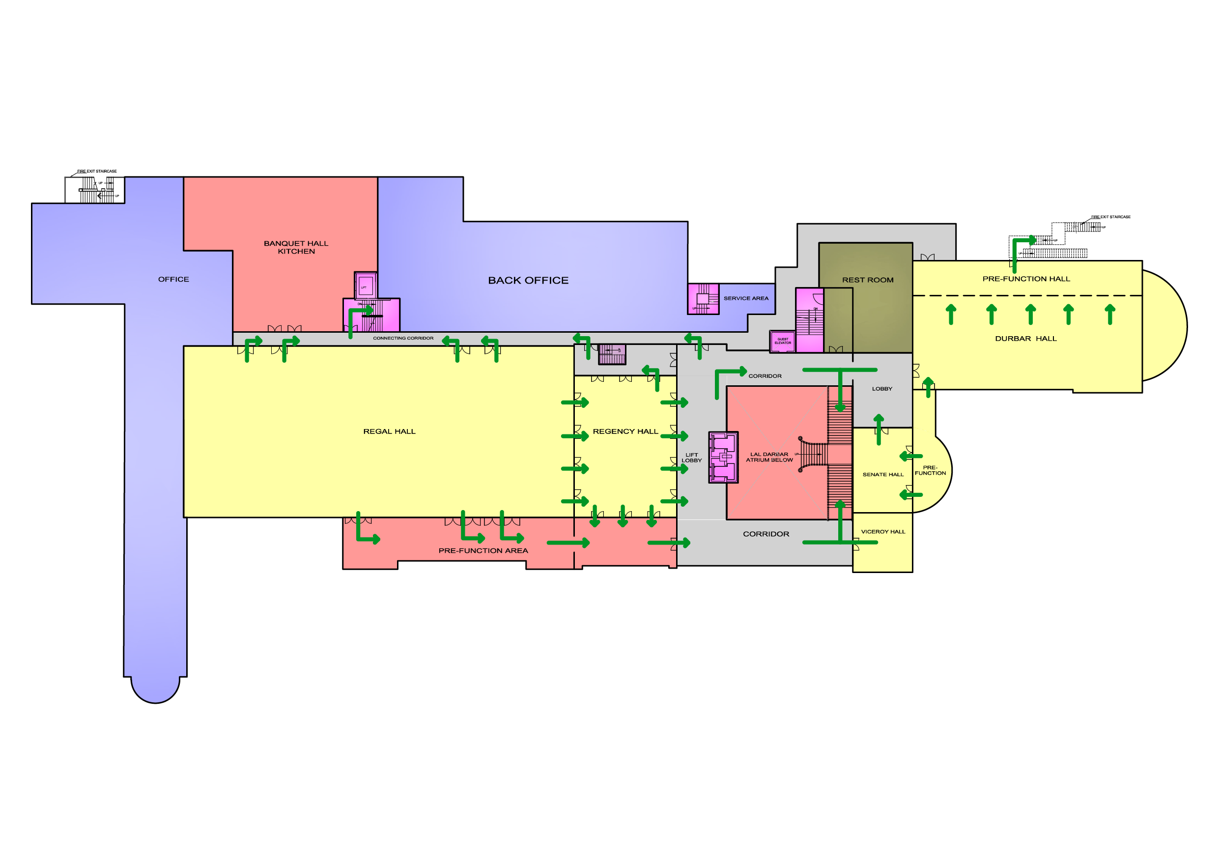 Yaki & Yeti Hotel first floor plan